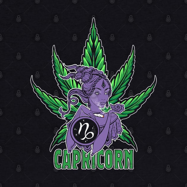 Capricorn Weed Shirt, Zodiac Cannabis, Capricorn Marijuana Shirt, Capricorn Gift, Capricorn Zodiac tee, Capricorn tee, zodiac birthday gift Active by Moon Phase Design